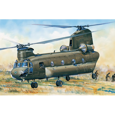 Американский военно-транспортный вертолет CH-47 D Чинук (Chinook) арт. 81773