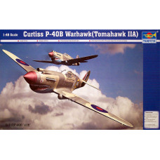 Кёртисс P-40 B Warhawk (Tomahawk IIA) американский истребитель арт. 02807