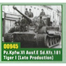 Немецкий тяжелый танк Тигр-1 (Tiger 1 Ausf. E) поздний  арт.00945