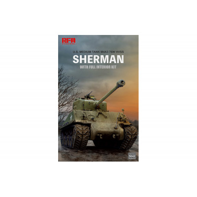 Американский танк Шерман (Sherman) M4A3 76W HVSS с интерьером арт.5042