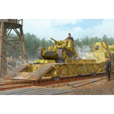 01508 Немецкая ЖД платформа с танком Pz.Kpfw.38(t)