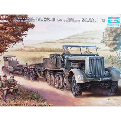 Немецкий полугусеничный тягач ФАМО Sd.Kfz.9 (18t) арт. 07275